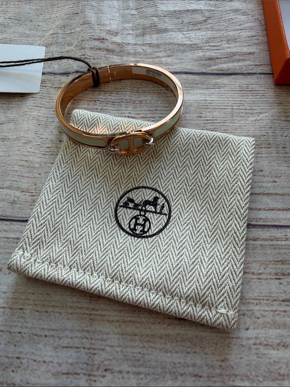 Hermes Mini Clic Chaine d’Ancre Bracelet Rose Gold - Picture 5 of 6